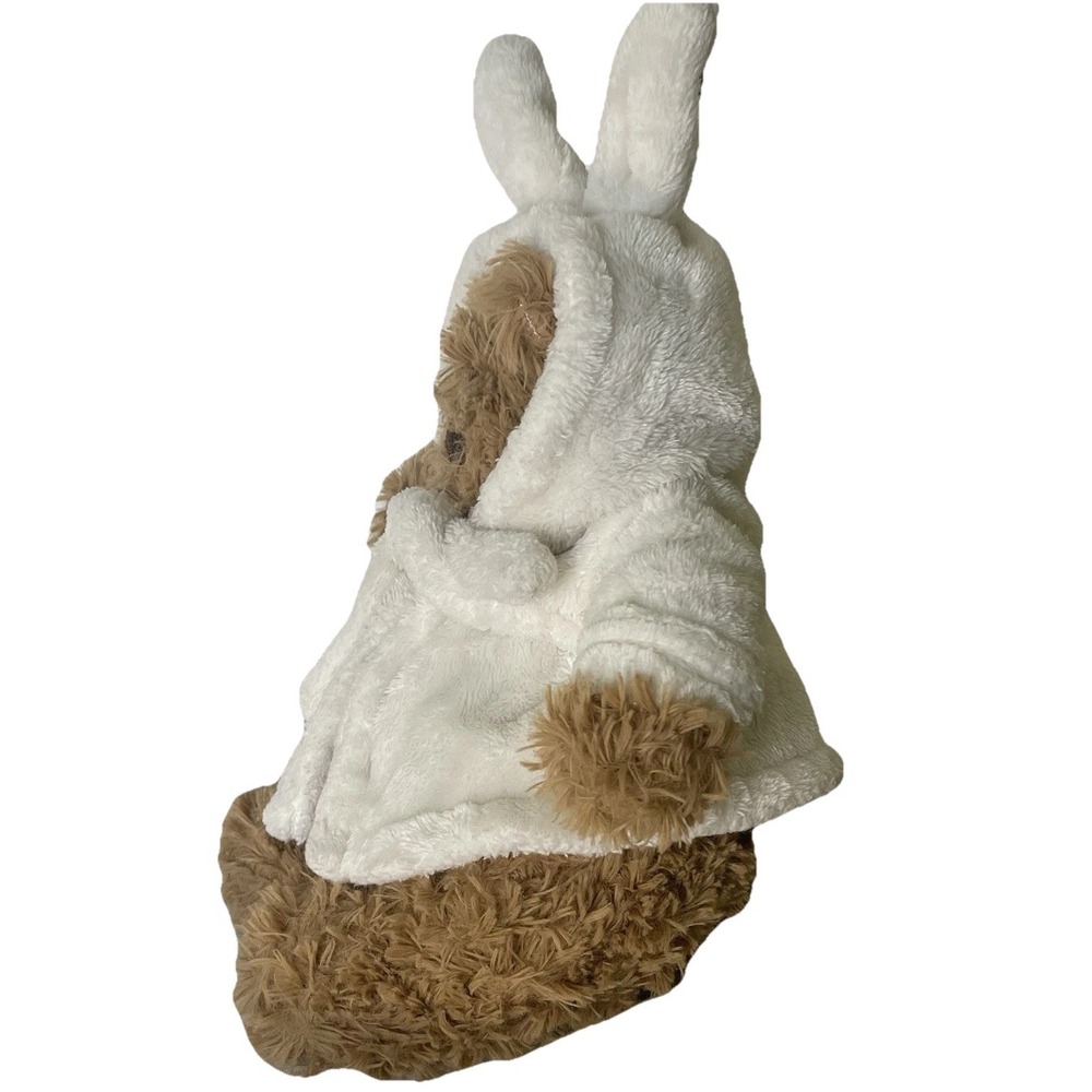 Jellycat Bartholomew Bear Plush Toy 10" Soft Bathrobe Bunny Ears Stuffed Animal - Picture 4 of 7